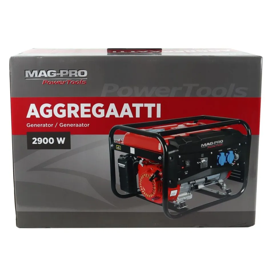 Aggregaatti Mag-Pro Power Tools 2900W 2x230V ulostulot