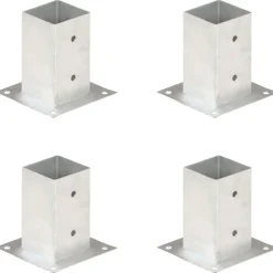 Aitatolpan jalat 4kpl galvanoitu 81mm