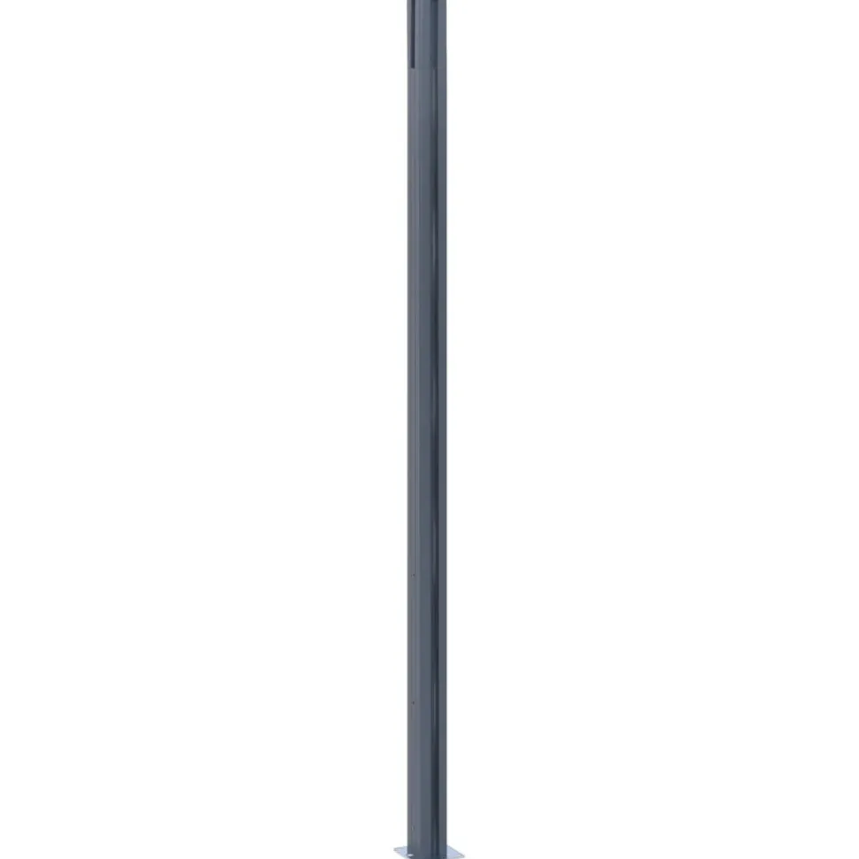 Aitatolpat 185cm, alumiini, tummanharmaa, eri pakkauskokoja