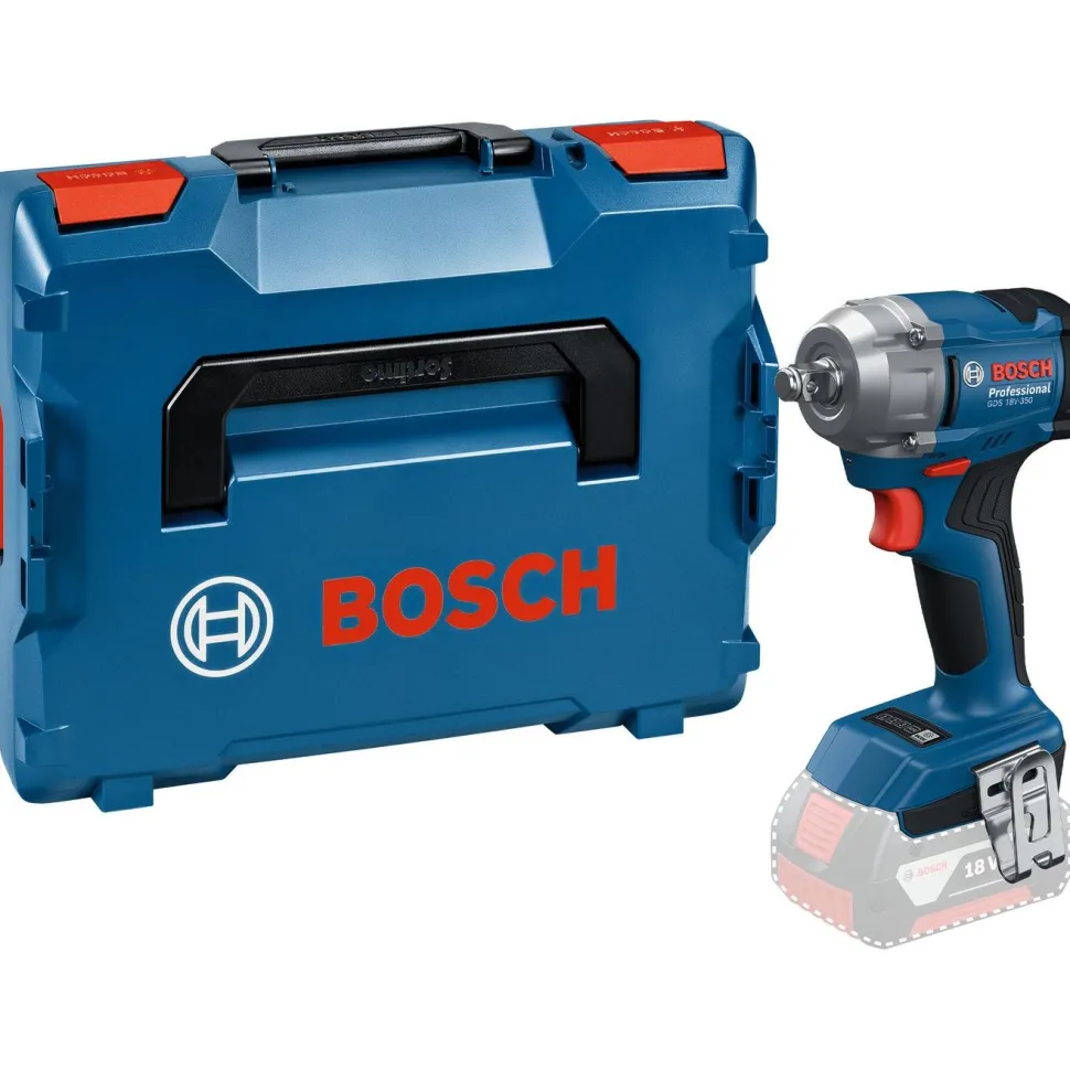 Akkuiskumutterinväännin Bosch Professional GDS 18V-350 18V ilman akkua +L-Boxx