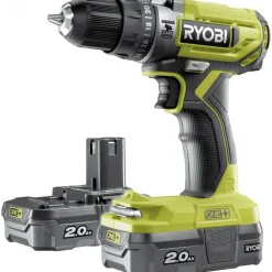 Akkuiskuporakone Ryobi ONE+ R18PD2-220SL 18V 2x2,0 Ah akuilla