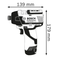 Akkuiskuruuvinväännin Bosch Professional GDR 12V-110 Solo 12V ilman akkua + L-Boxx