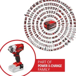Akkuiskuruuvinväännin Einhell PXC TE-CI 18/1 Li-Solo 18V ilman akkua