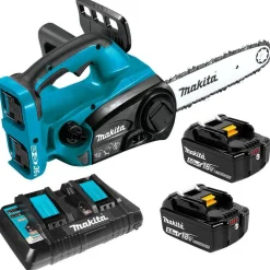 Akkuketjusaha Makita LXT DUC302PT2 12" 2x18V 2x5,0 Ah akuilla