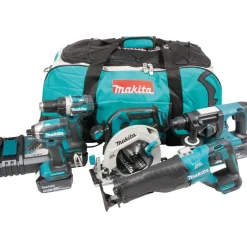 Akkukonesarja Makita DLX5032T 18V 5 konetta 3x5.0Ah akuilla