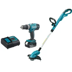 Akkukonesarja Makita LXT Combokit DLX2114S 2 konetta 18V 3,0 Ah akulla