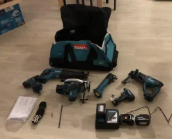 Akkukonesarja Makita LXT DLX6038T Combokit 6 konetta 18V 3x5,0 Ah akuilla