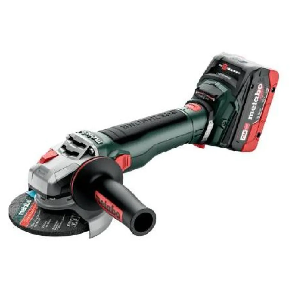 Akkukulmahiomakone Metabo WB 18 LT BL 11-125 Quick sisältää 2x5.5Ah akut ja laturin