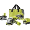 Akkukulmahiomakone Ryobi ONE+ R18AG-140S 18V 4,0 Ah akulla