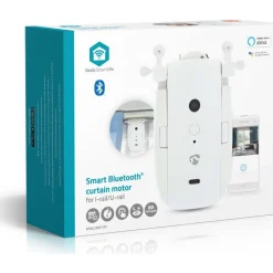 Akkukäyttöinen verhomoottori Nedis BTMC20WT1PC SmartLife Bluetooth, I/U-kisko