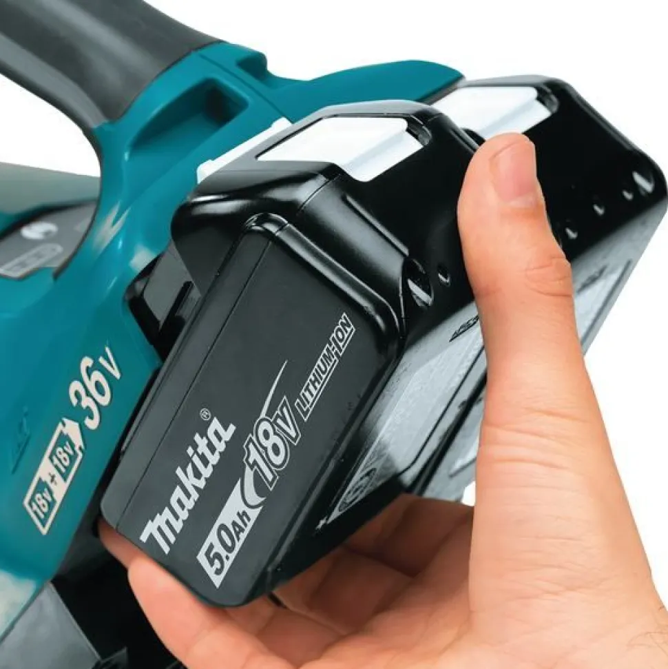 Akkulehtipuhallin Makita LXT DUB362PT4 2x18V 4x5,0 Ah akuilla