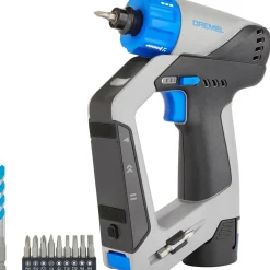 Akkumonitoimiporakone Dremel Blueprint DD12V-S1 linjalaser + rakenneilmaisin 12V 2,0Ah akulla