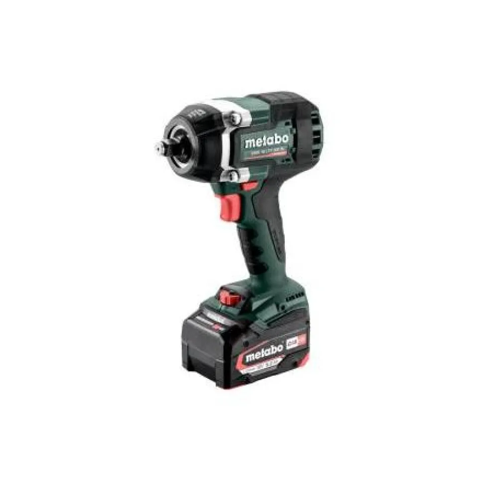Akkumutterinväännin Metabo SSW 18 LTX 800 BL 1/2" sisältää 2x5.2Ah akut ja laturin