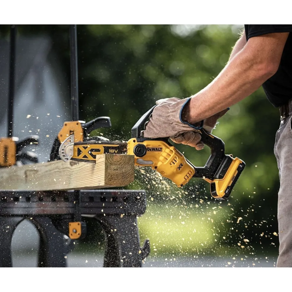 Akkuoksasaha DeWalt XR DCMPS520P1-QW 20 cm 18V 5,0 Ah akulla