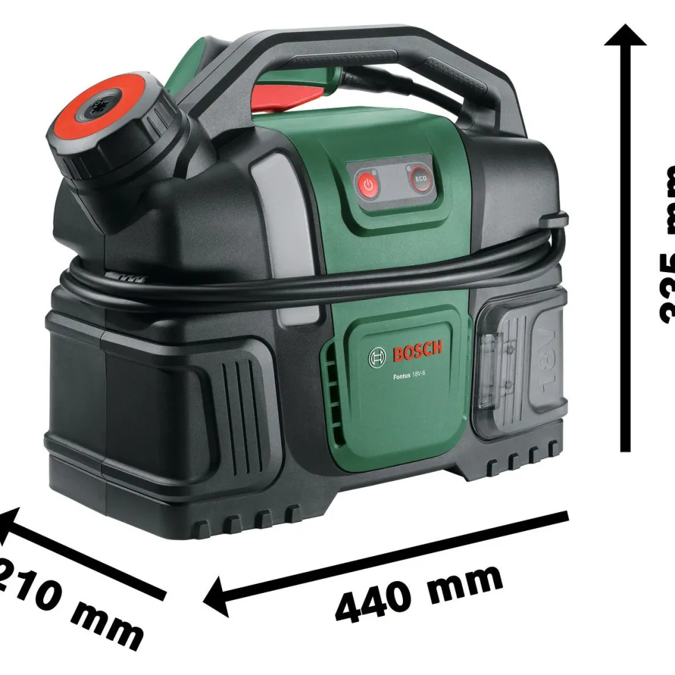 Akkupainepesuri Bosch Fontus 18V-6 Bike Cleaner Solo 18V ilman akkua