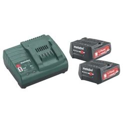 Akkupaketti Metabo 12V 2x2.0 Ah laturilla SC 30