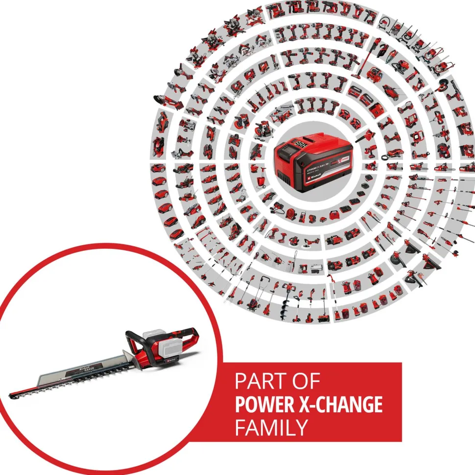 Akkupensasleikkuri Einhell Power X-Change GE-CH 36/65 Li Solo ilman akkua
