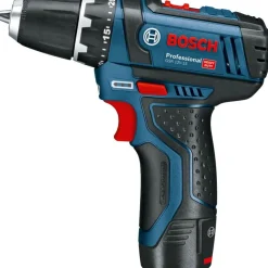 Akkuporakone Bosch Professional GSR 12V-15 12V 2x2,0 Ah akuilla + Bag