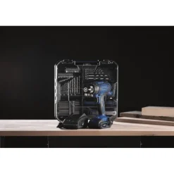 Akkuporakone Scheppach C-DTB74/1-X 20V akulla + 74-os. tarvikesetti