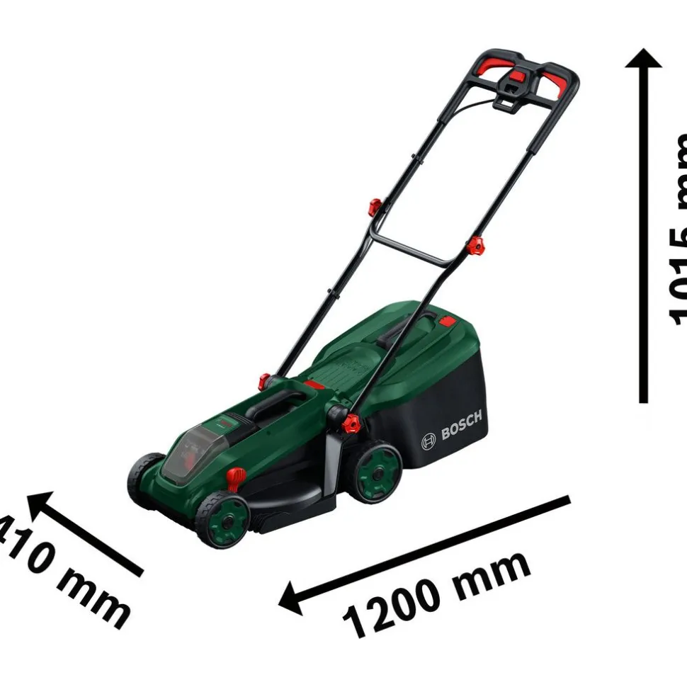 Akkuruohonleikkuri Bosch Rotak 18V-34 18V 4,0 Ah akulla