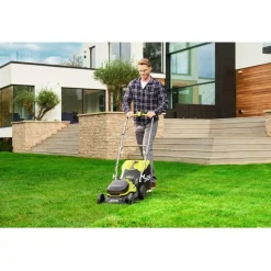 Akkuruohonleikkuri Ryobi RY18LM37A-240 18V 2x4,0 Ah akuilla