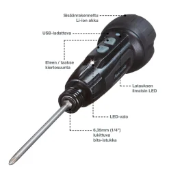 Akkuruuvimeisseli Panasonic EY7412