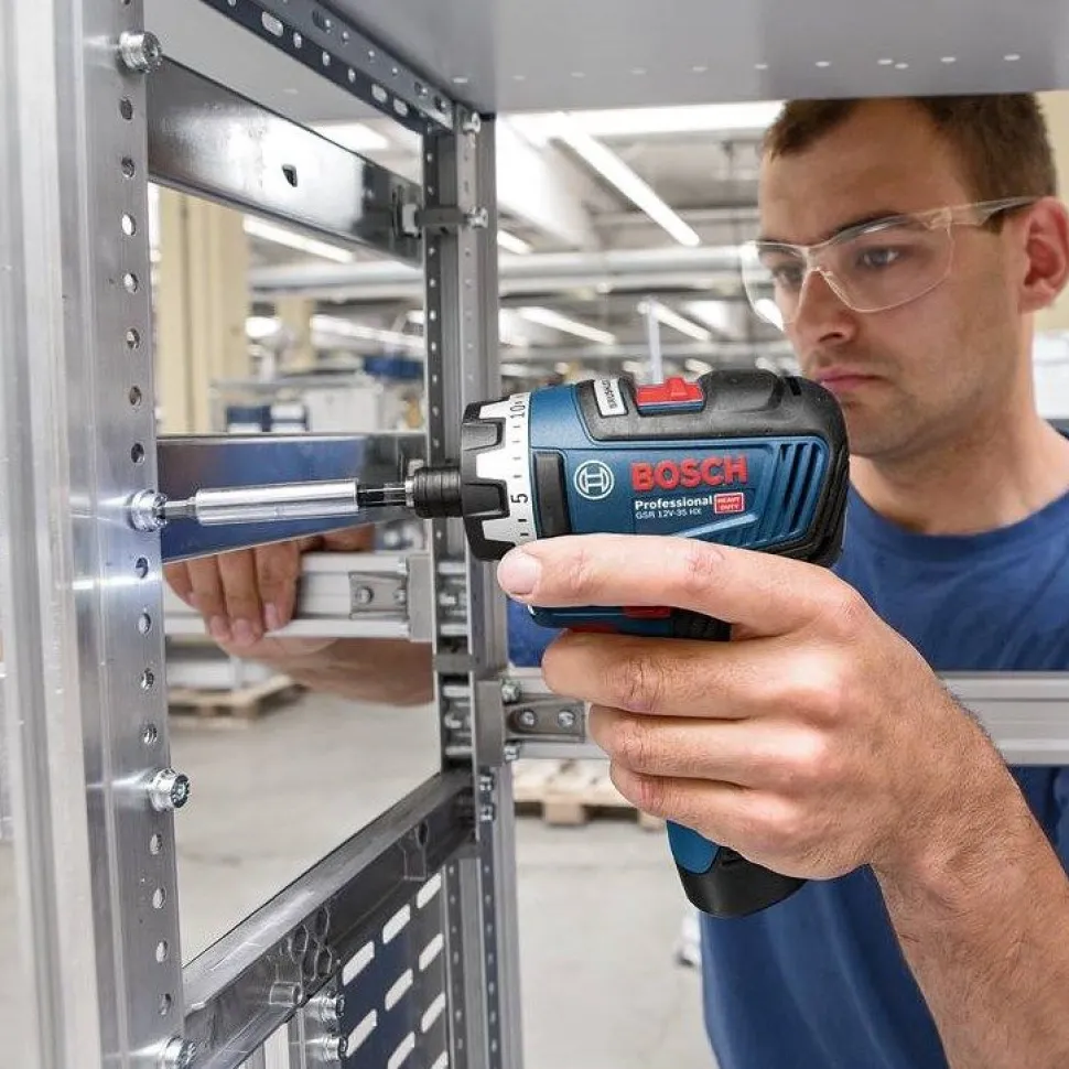 Akkuruuvinväännin Bosch Professional GSR 12V-35 HX Solo 12V ilman akkua + L-Boxx