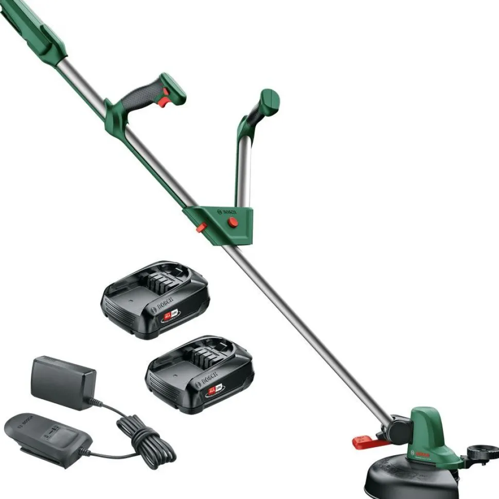 Akkutrimmeri Bosch UniversalGrassCut 18-260 18V 2x2,0 Ah akuilla