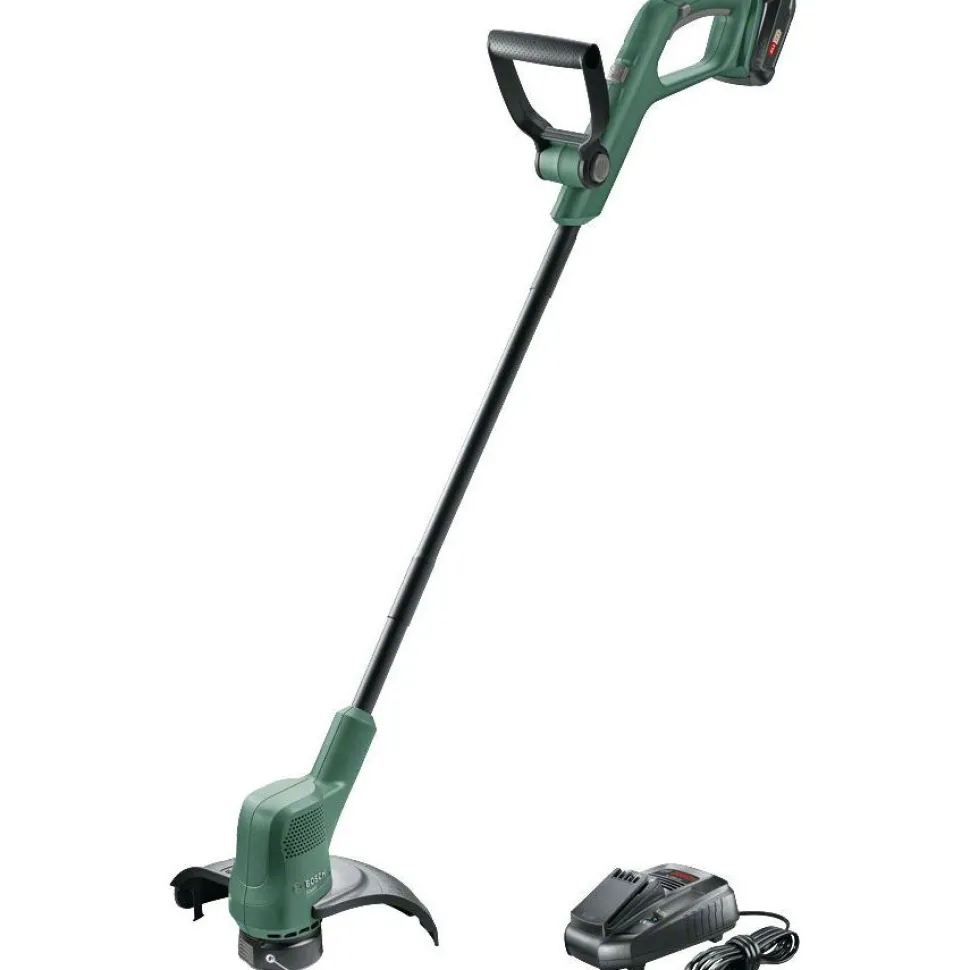 Akkutrimmeri + pensasleikkuri Bosch EasyHedgeCut 18-45 + EasyGrassCut 18-26 2,0 Ah akulla