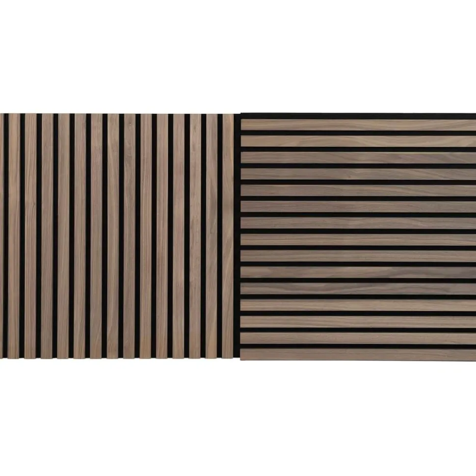 Akustiikkalevy Fog&Venø By Venø, 20x600x600mm, mdf, pähkinä, musta huopa, 2kpl
