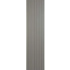 Akustiikkalevy Fog&Venø By Venø, 20x600x2400mm, mdf, vaaleanharmaa, musta huopa