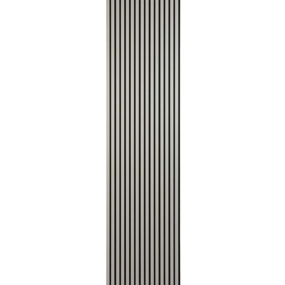 Akustiikkalevy Fog&Venø By Venø, 20x600x2400mm, mdf, vaaleanharmaa, musta huopa