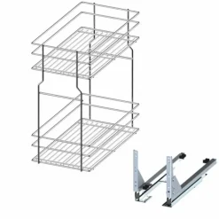 Alakaapin patavaunu Grip Multi 2-tasoa kromi eri kokoja