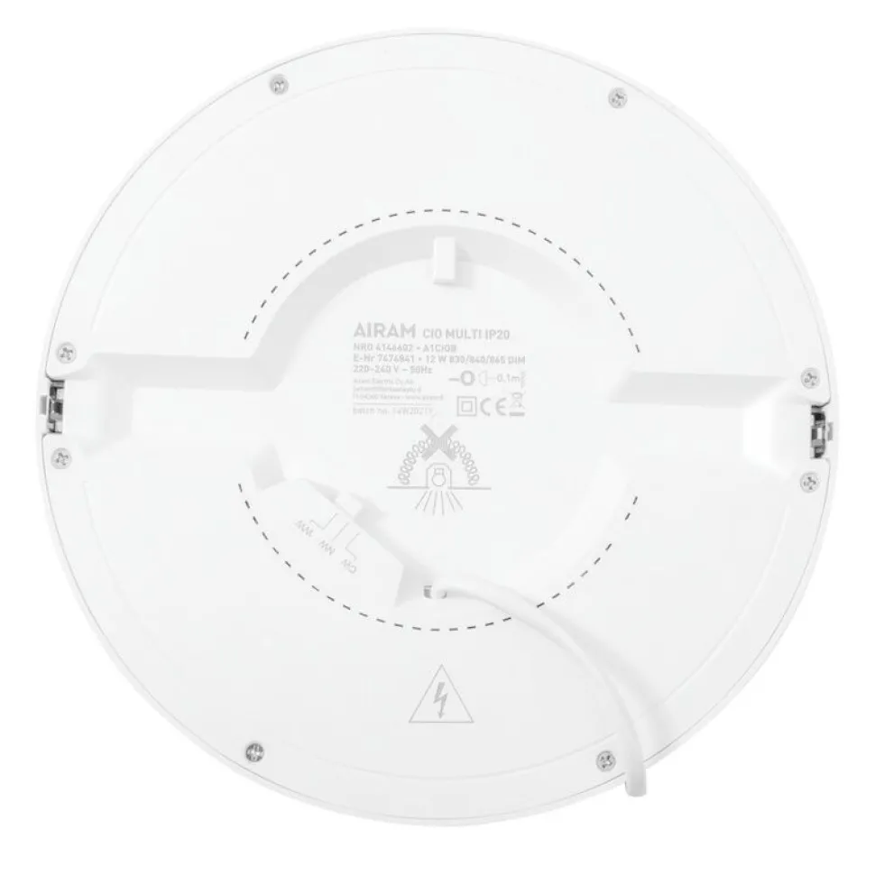 Alasvalo Airam Cio Multi, 12W, himmennettävä, valkoinen