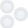Alasvalosarja 3 x Eglo Fueva 6 LED CCT Ø8.6cm valkoinen