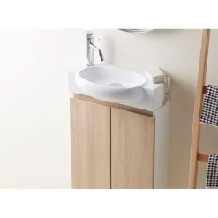 Allaskaappi altaalla Bathco Furniture Tacna 50cm valkoinen/puu