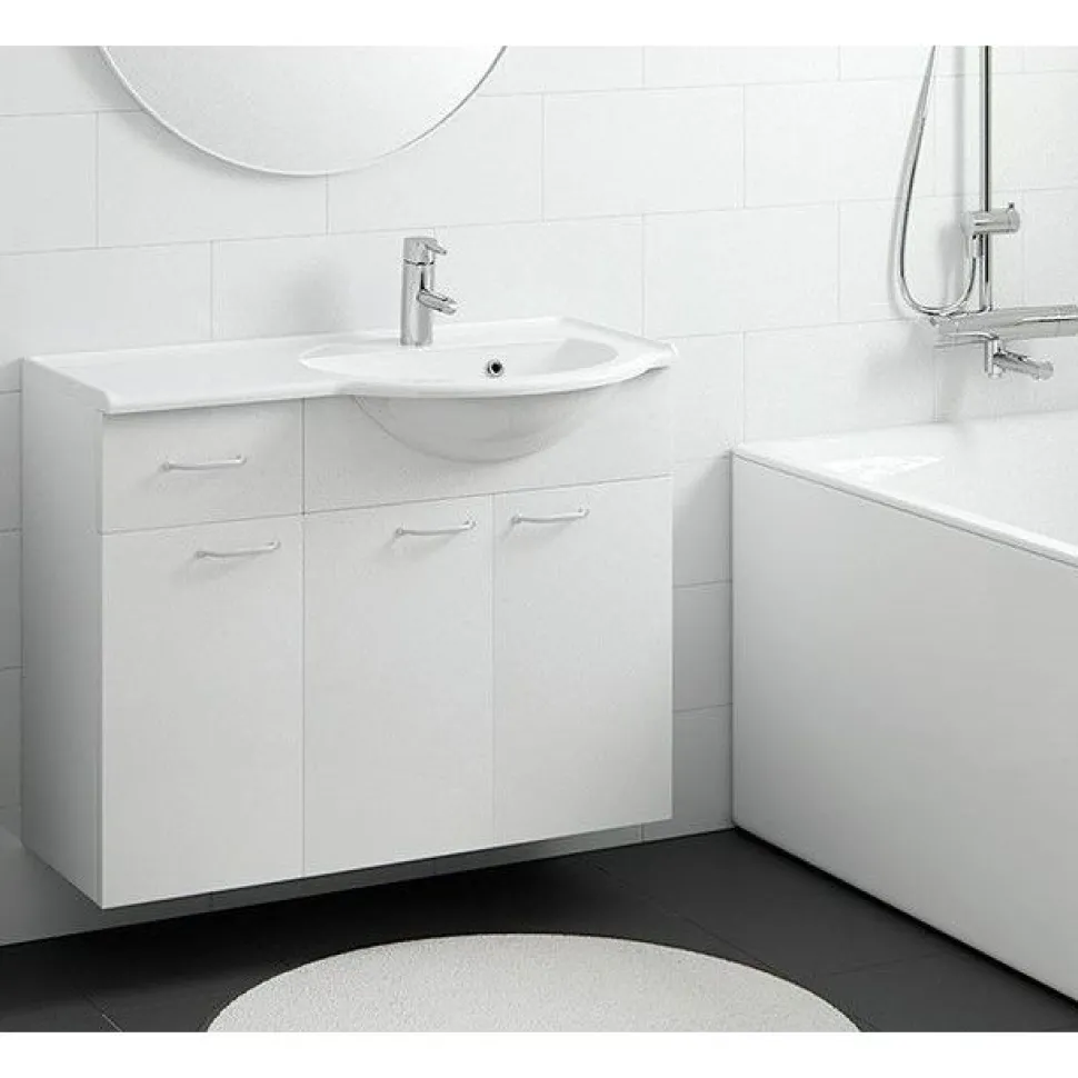 Allaskaappi altaalla Otsoson Marilyn 900, 900x330/460, valkoinen, eri vaihtoehtoja