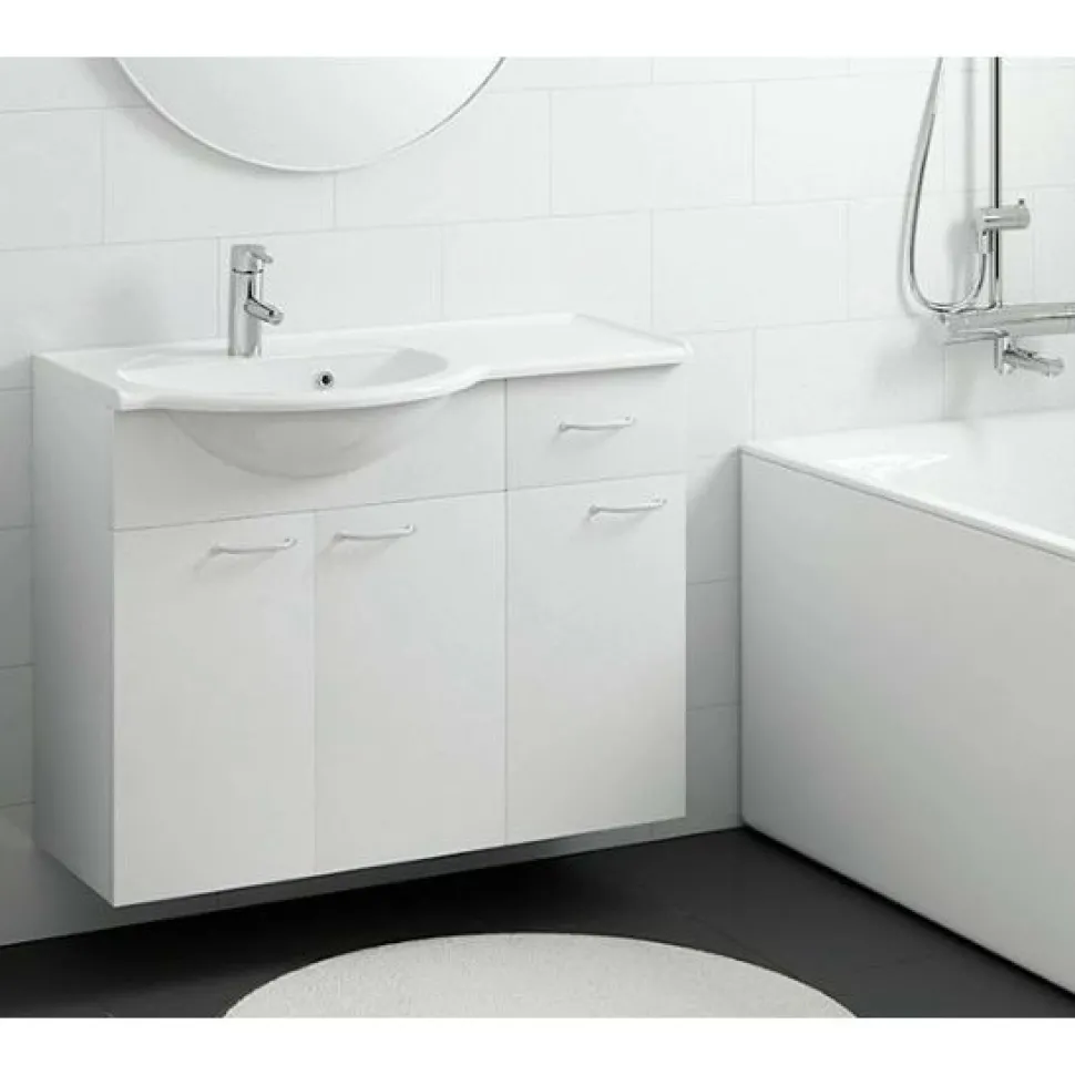 Allaskaappi altaalla Otsoson Marilyn 900, 900x330/460, valkoinen, eri vaihtoehtoja