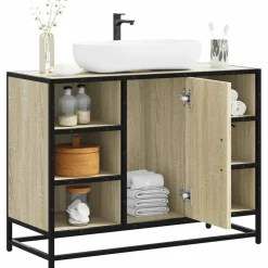 Allaskaappi ilman allasta tekninen puu, 80x33x60 cm, eri värejä (42175)