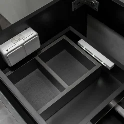 Allaskaappi pesualtaalla Bathlife Eufori, 600-1000 mm, musta