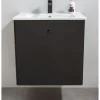 Allaskaappi pesualtaalla Bathlife Fröjd 620x470x600cm mattamusta