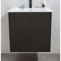 Allaskaappi pesualtaalla Bathlife Fröjd 620x470x600cm mattamusta