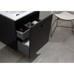 Allaskaappi pesualtaalla Bathlife Fröjd 620x470x600cm mattamusta