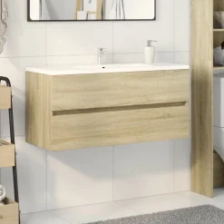 Allaskaappi Sonoma-tammi 100x38,5x45 cm tekninen puu (49639)