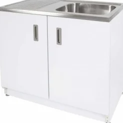 Allaskaappi Vilan Stainless VTB 10, 900x1000x600mm, valkoinen/rst
