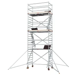 Alumiiniteline Tikli Jumbo 9900-6P, tasokorkeus 6.5m, 250x135cm