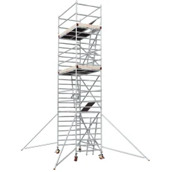 Alumiiniteline Tikli Jumbo 9900-6P, tasokorkeus 6.5m, 250x135cm