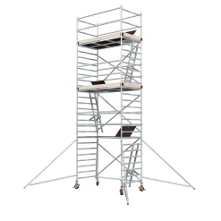 Alumiiniteline Tikli Jumbo 9900-6P, tasokorkeus 6.5m, 250x135cm