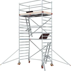 Alumiiniteline Tikli Jumbo 9900-4P, tasokorkeus 4.5m, 250x135cm