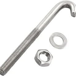 Ankkuroitu J-pultti mutteri ja aluslevy M8x100mm 25kpl